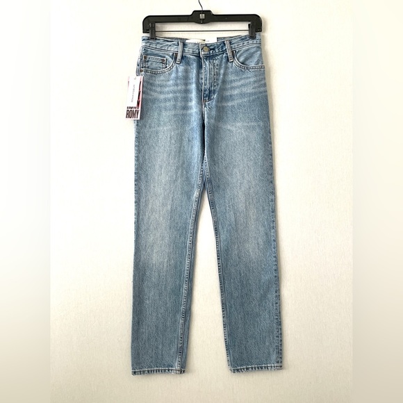 ARITZIA Denim Forum The Romy Mid Rise Straight Leg Jeans 30L NWT - Picture 3 of 12